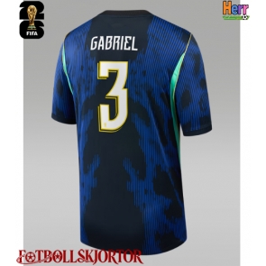 Brasilien Gabriel Magalhaes #3 Bortatröja VM 2026 Kortärmad